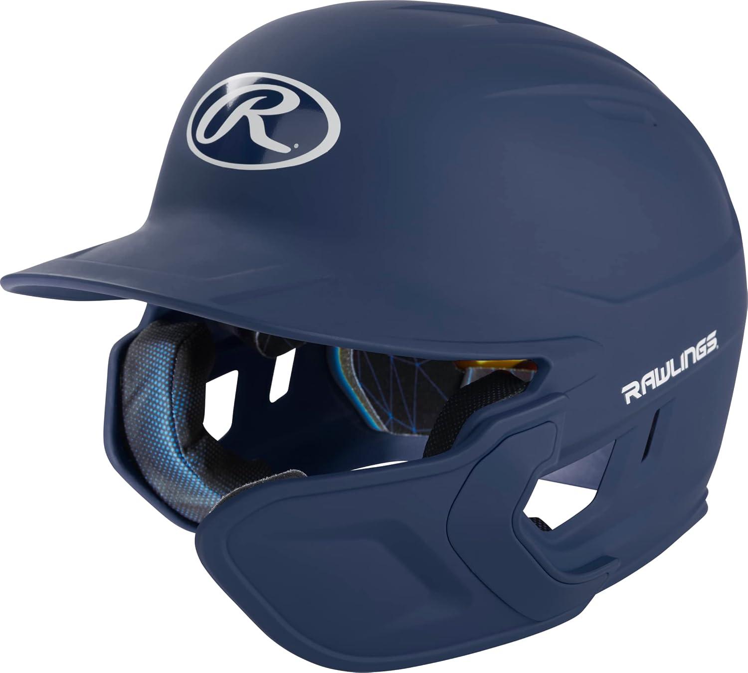 imageRawlings  MACH Adjust Baseball Batting Helmet  Adjustable Face Guard  Matte  JR ampamp SR Sizes  Multiple ColorsMatte Navy
