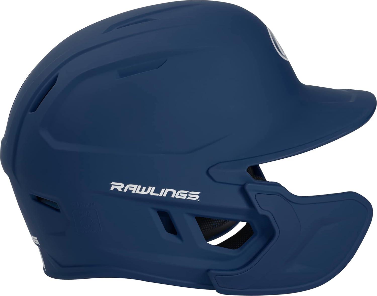 imageRawlings  MACH Adjust Baseball Batting Helmet  Adjustable Face Guard  Matte  JR ampamp SR Sizes  Multiple ColorsMatte Navy