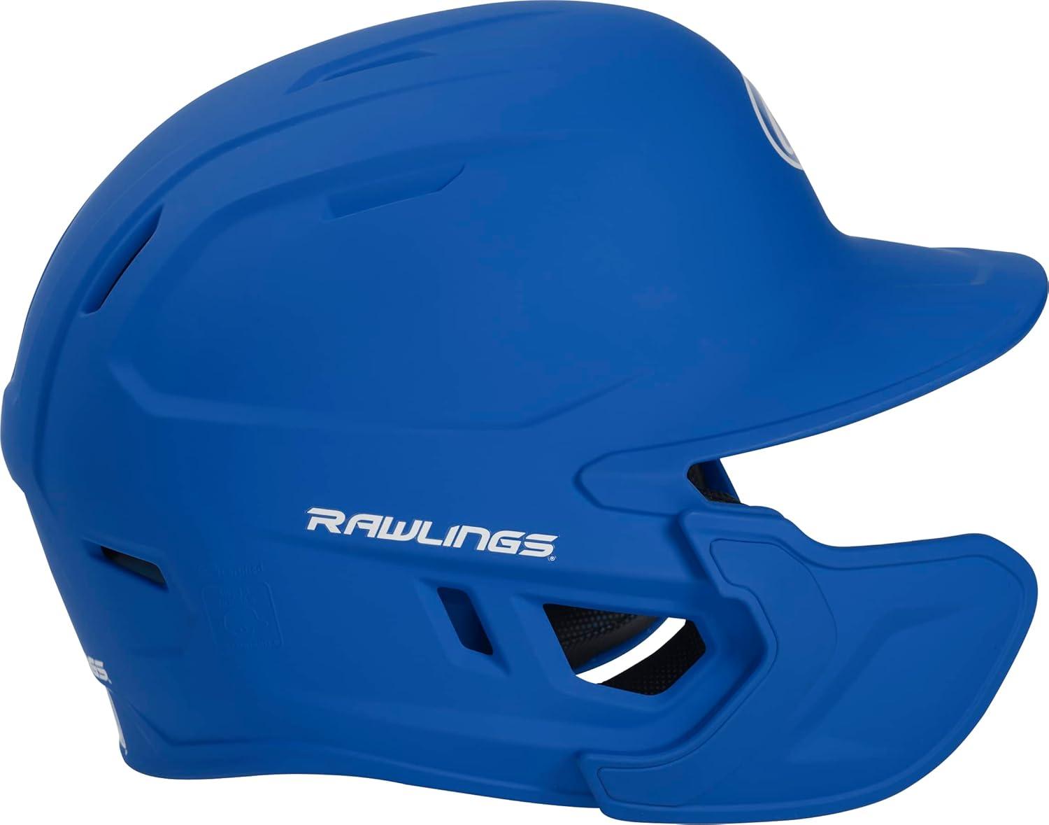imageRawlings  MACH Adjust Baseball Batting Helmet  Adjustable Face Guard  Matte  JR ampamp SR Sizes  Multiple ColorsMatte Royal