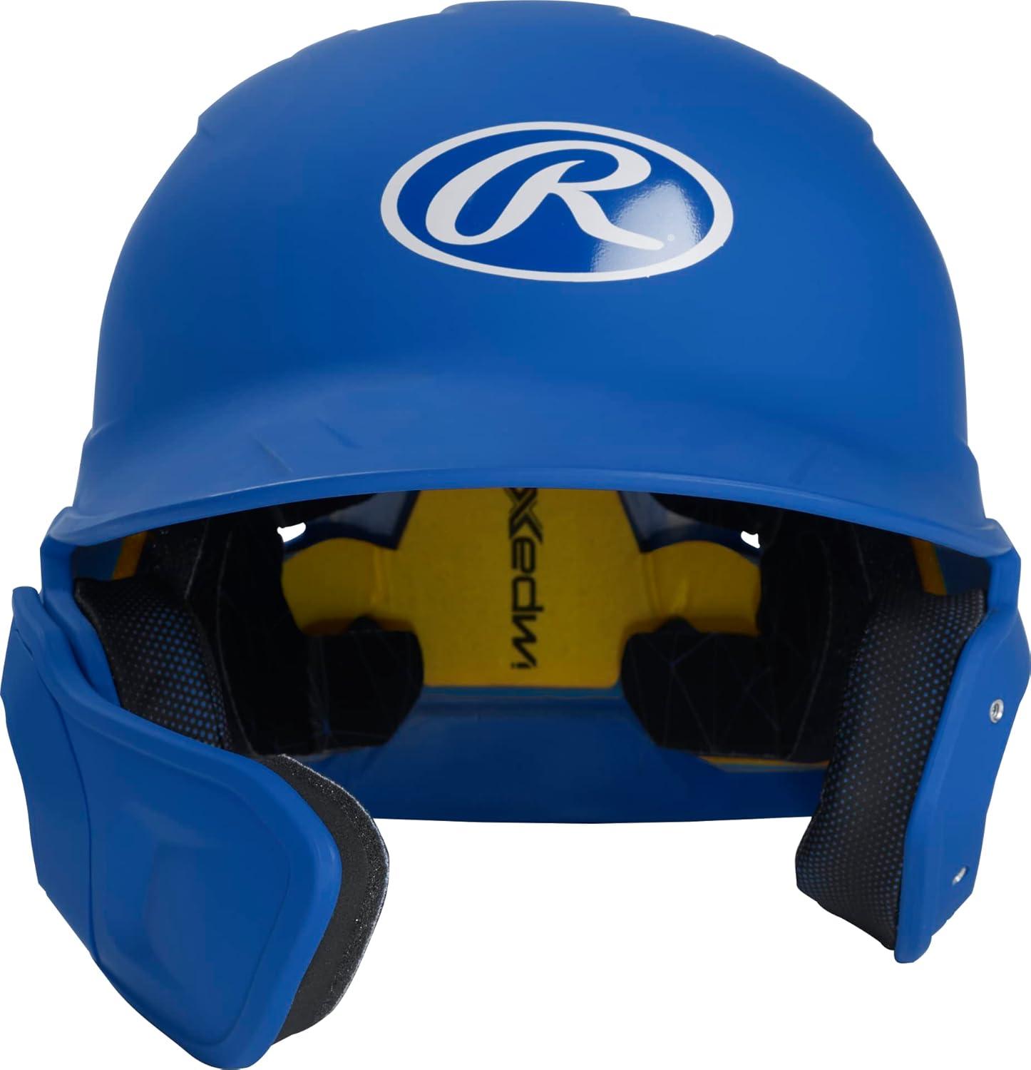 imageRawlings  MACH Adjust Baseball Batting Helmet  Adjustable Face Guard  Matte  JR ampamp SR Sizes  Multiple ColorsMatte Royal