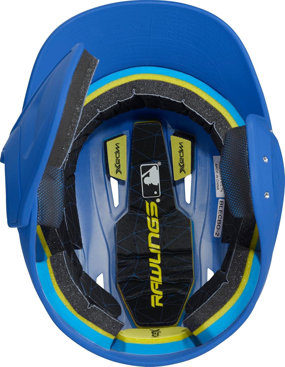 imageRawlings  MACH Adjust Baseball Batting Helmet  Adjustable Face Guard  Matte  JR ampamp SR Sizes  Multiple ColorsMatte Royal