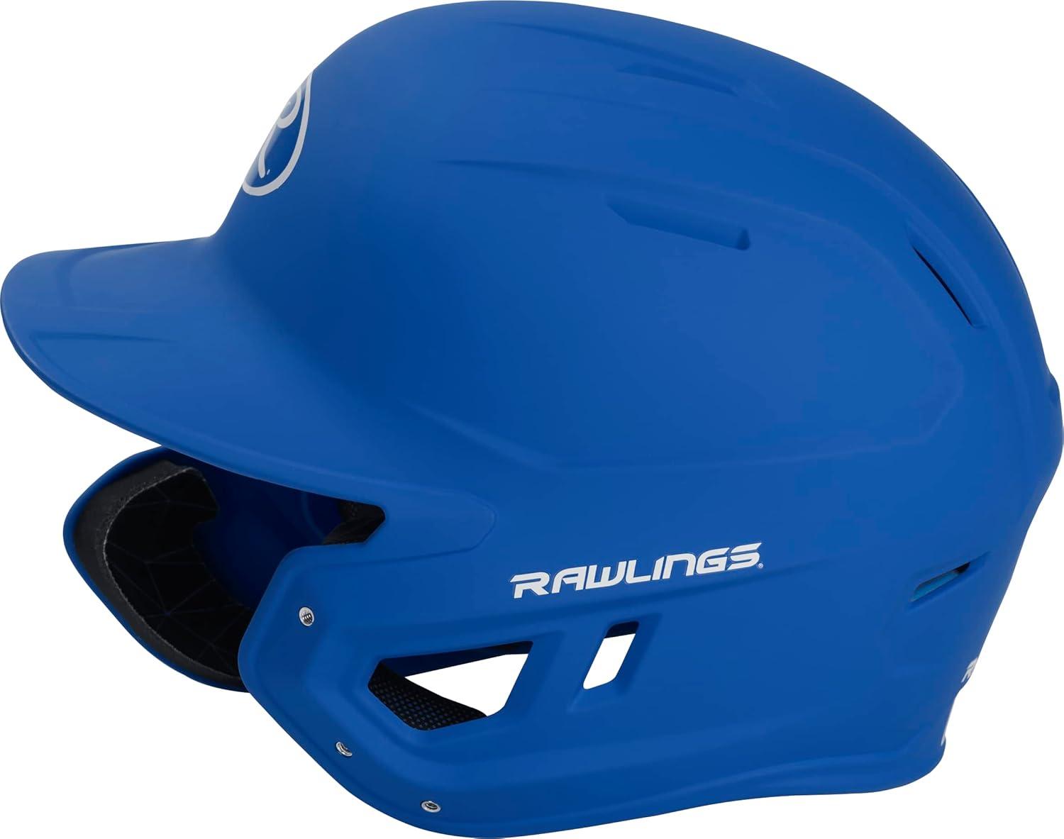 imageRawlings  MACH Adjust Baseball Batting Helmet  Adjustable Face Guard  Matte  JR ampamp SR Sizes  Multiple ColorsMatte Royal