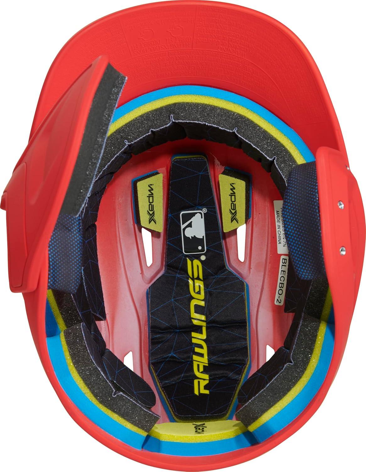 imageRawlings  MACH Adjust Baseball Batting Helmet  Adjustable Face Guard  Matte  JR ampamp SR Sizes  Multiple ColorsMatte Scarlet