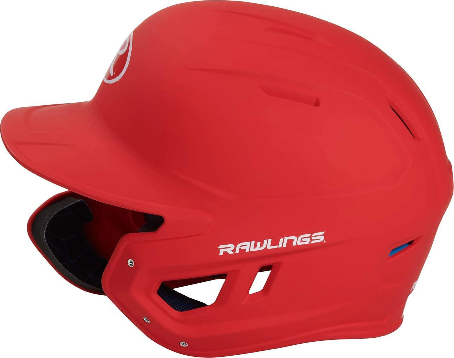 imageRawlings  MACH Adjust Baseball Batting Helmet  Adjustable Face Guard  Matte  JR ampamp SR Sizes  Multiple ColorsMatte Scarlet
