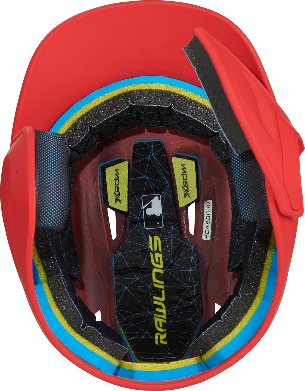 imageRawlings  MACH Adjust Baseball Batting Helmet  Adjustable Face Guard  Matte  JR ampamp SR Sizes  Multiple ColorsMatte Scarlet