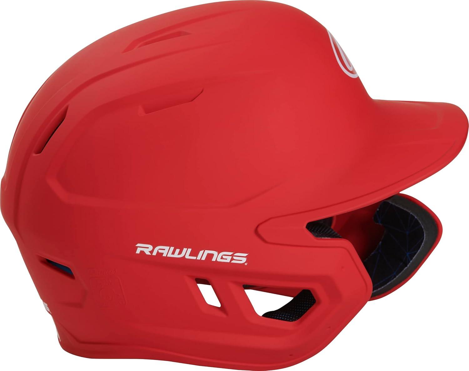 imageRawlings  MACH Adjust Baseball Batting Helmet  Adjustable Face Guard  Matte  JR ampamp SR Sizes  Multiple ColorsMatte Scarlet