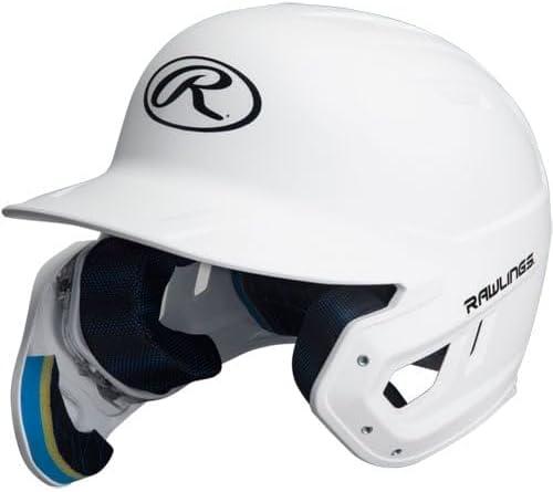 imageRawlings  MACH Adjust Baseball Batting Helmet  Adjustable Face Guard  Matte  JR ampamp SR Sizes  Multiple ColorsMatte White