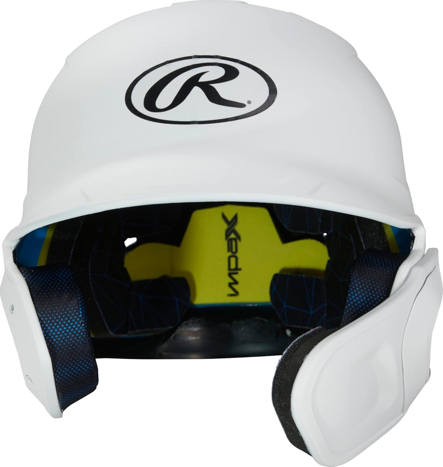 imageRawlings  MACH Adjust Baseball Batting Helmet  Adjustable Face Guard  Matte  JR ampamp SR Sizes  Multiple ColorsMatte White
