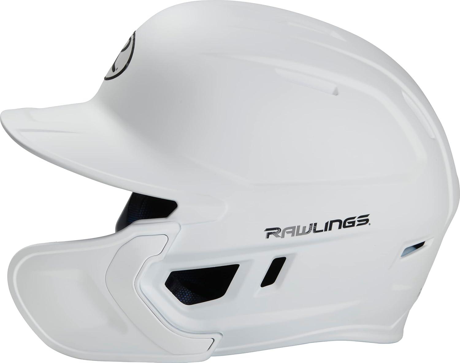 imageRawlings  MACH Adjust Baseball Batting Helmet  Adjustable Face Guard  Matte  JR ampamp SR Sizes  Multiple ColorsMatte White