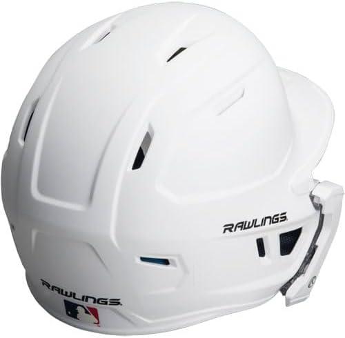 imageRawlings  MACH Adjust Baseball Batting Helmet  Adjustable Face Guard  Matte  JR ampamp SR Sizes  Multiple ColorsMatte White