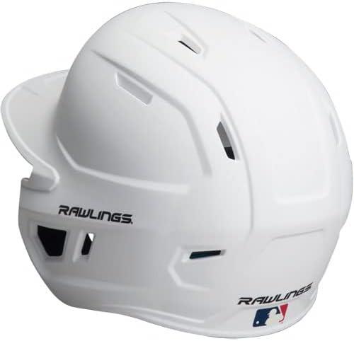 imageRawlings  MACH Adjust Baseball Batting Helmet  Adjustable Face Guard  Matte  JR ampamp SR Sizes  Multiple ColorsMatte White