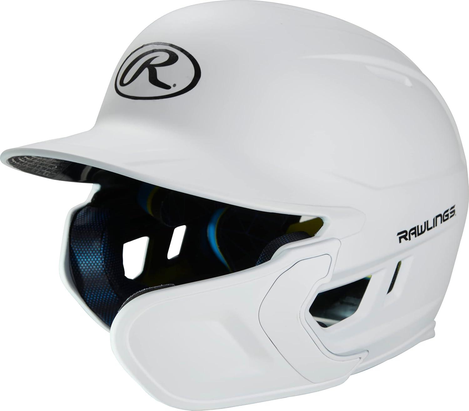 imageRawlings  MACH Adjust Baseball Batting Helmet  Adjustable Face Guard  Matte  JR ampamp SR Sizes  Multiple ColorsMatte White