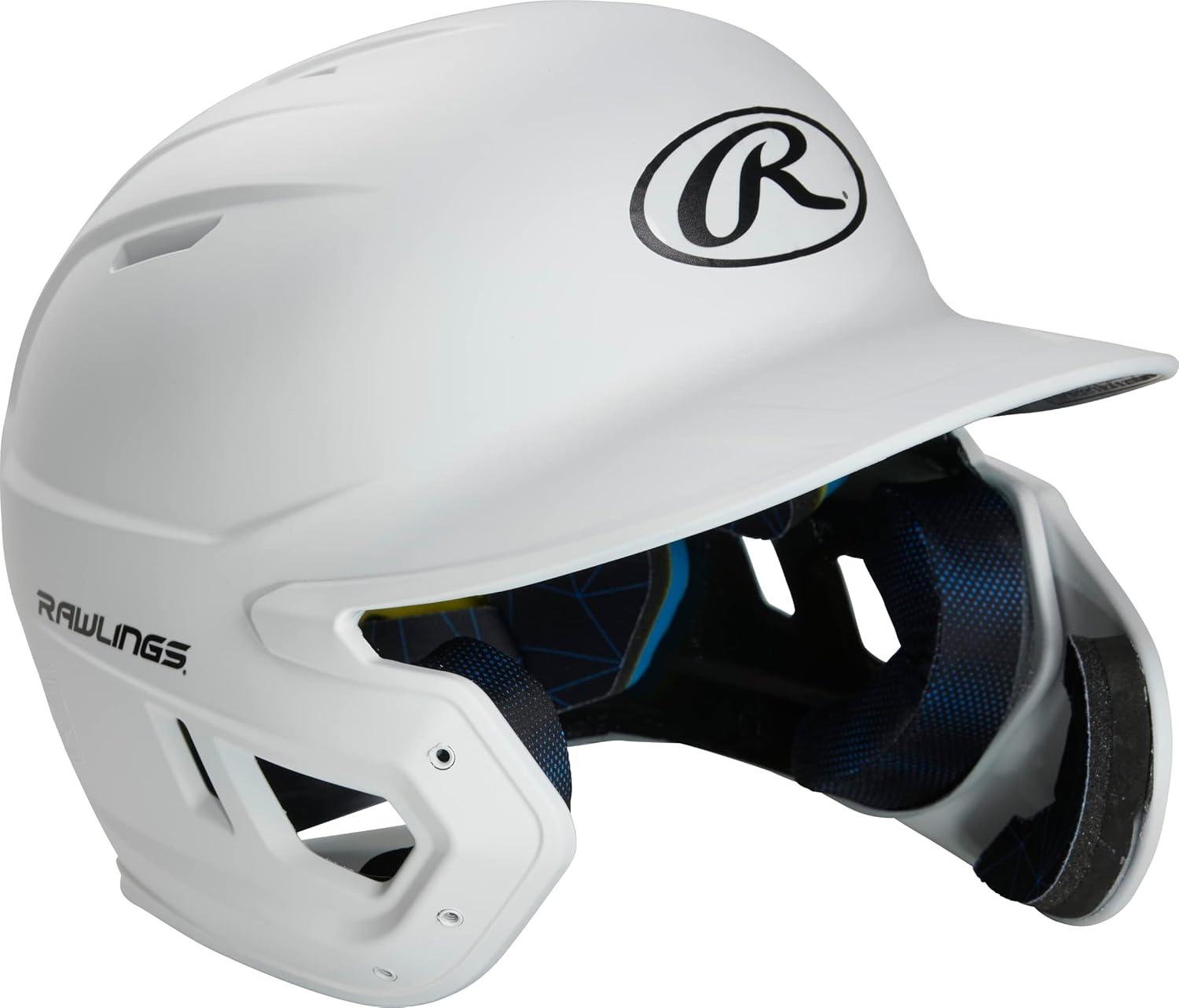 imageRawlings  MACH Adjust Baseball Batting Helmet  Adjustable Face Guard  Matte  JR ampamp SR Sizes  Multiple ColorsMatte White