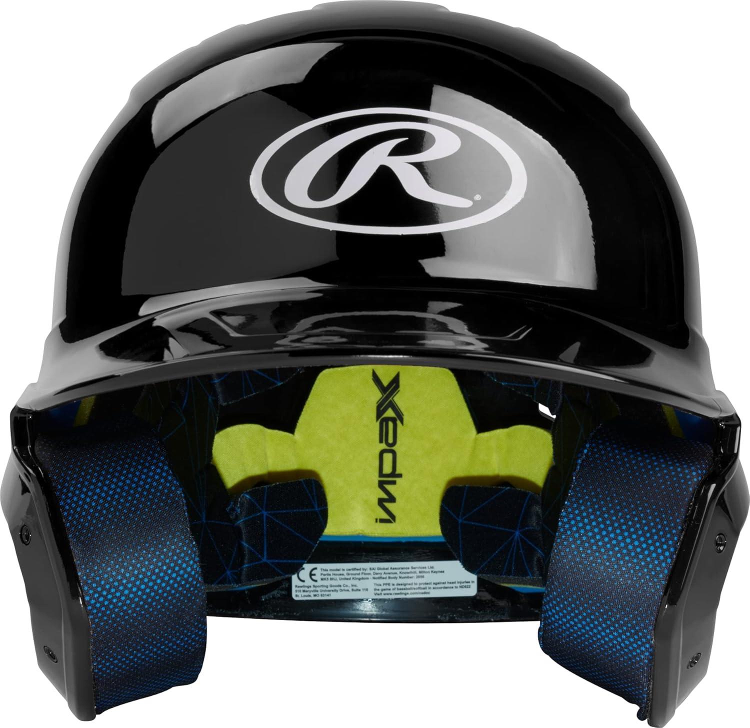 imageRawlings  MACH Baseball Batting Helmet  Gloss  JR ampamp SR Sizes  Multiple ColorsGloss Black