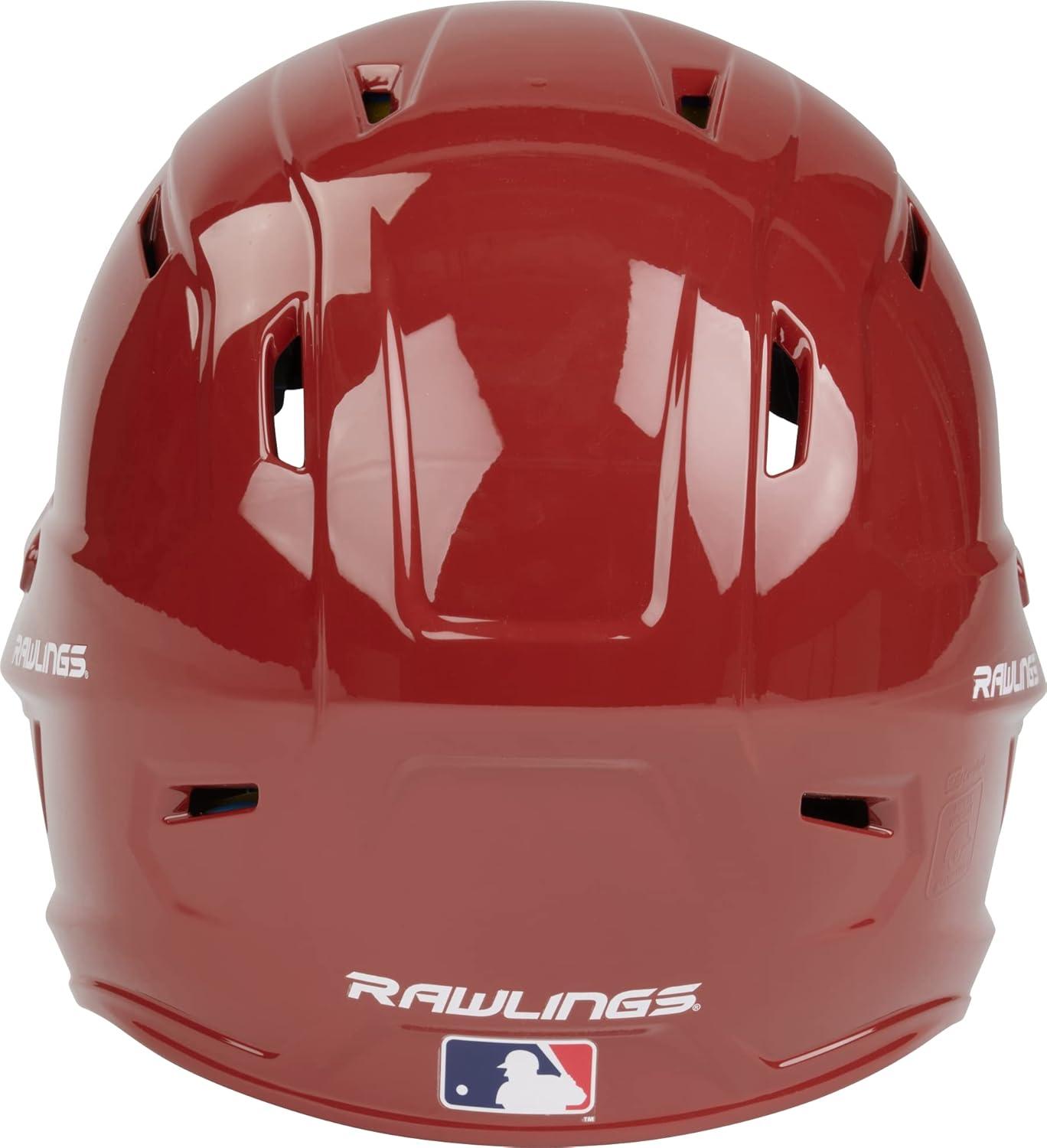 imageRawlings  MACH Baseball Batting Helmet  Gloss  JR ampamp SR Sizes  Multiple ColorsGloss Cardinal