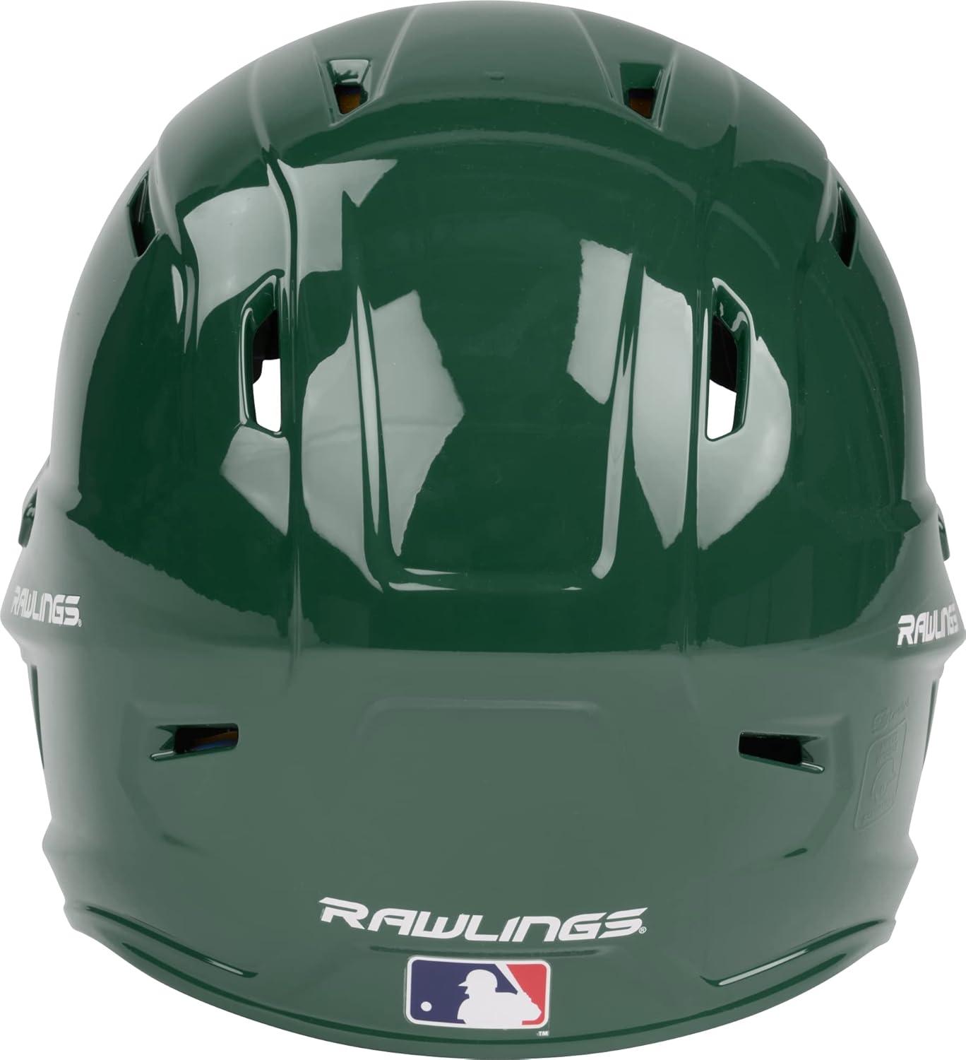 imageRawlings  MACH Baseball Batting Helmet  Gloss  JR ampamp SR Sizes  Multiple ColorsGloss Dark Green