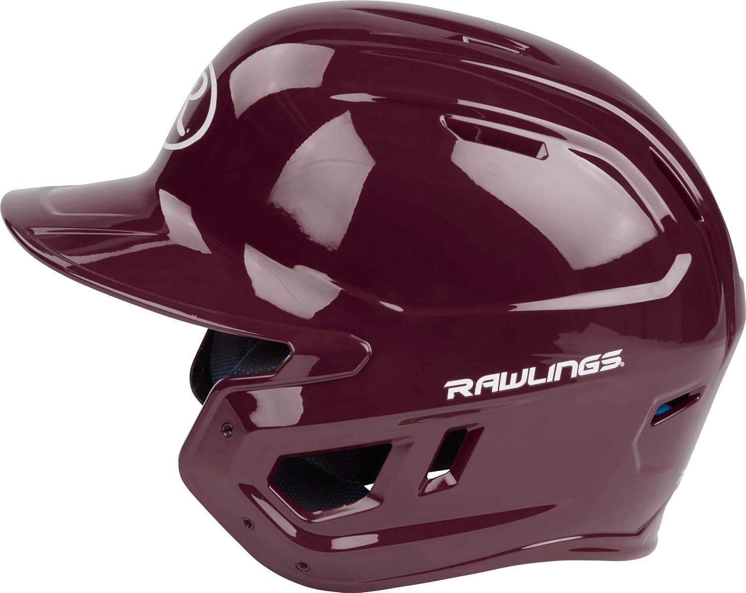 imageRawlings  MACH Baseball Batting Helmet  Gloss  JR ampamp SR Sizes  Multiple ColorsGloss Maroon