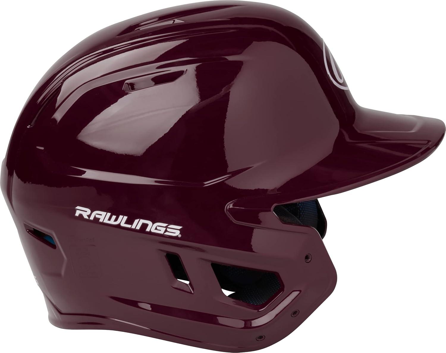 imageRawlings  MACH Baseball Batting Helmet  Gloss  JR ampamp SR Sizes  Multiple ColorsGloss Maroon