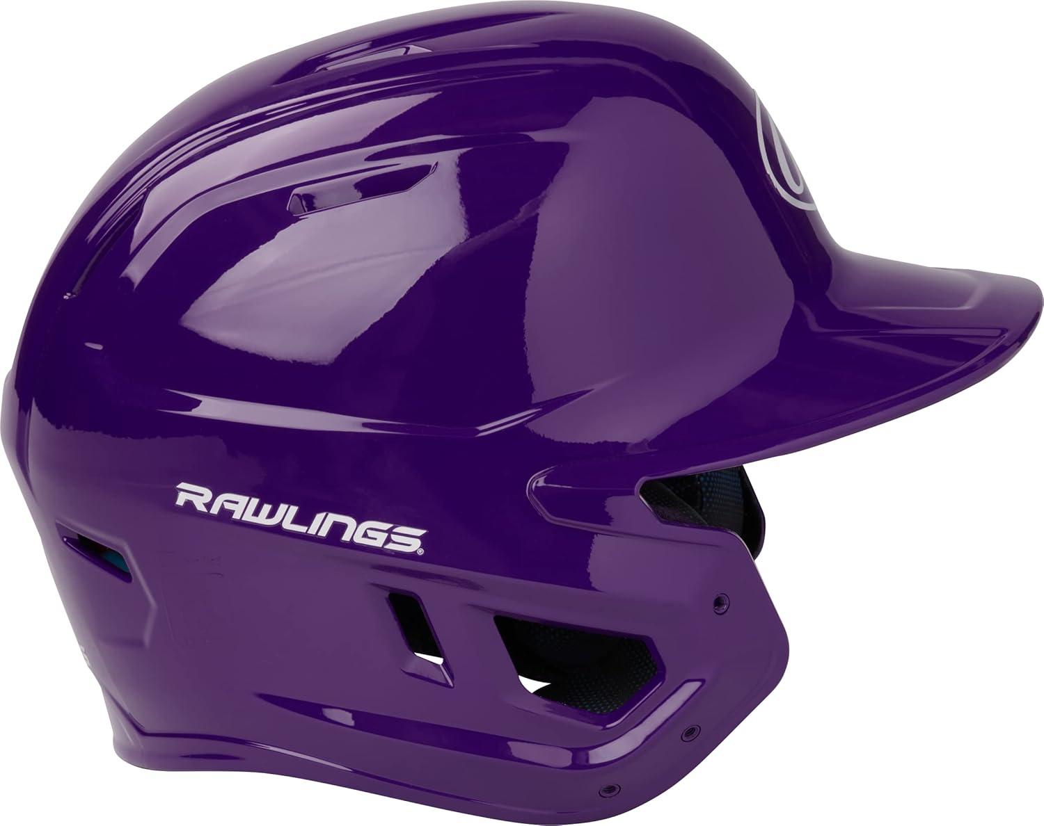 imageRawlings  MACH Baseball Batting Helmet  Gloss  JR ampamp SR Sizes  Multiple ColorsGloss Purple
