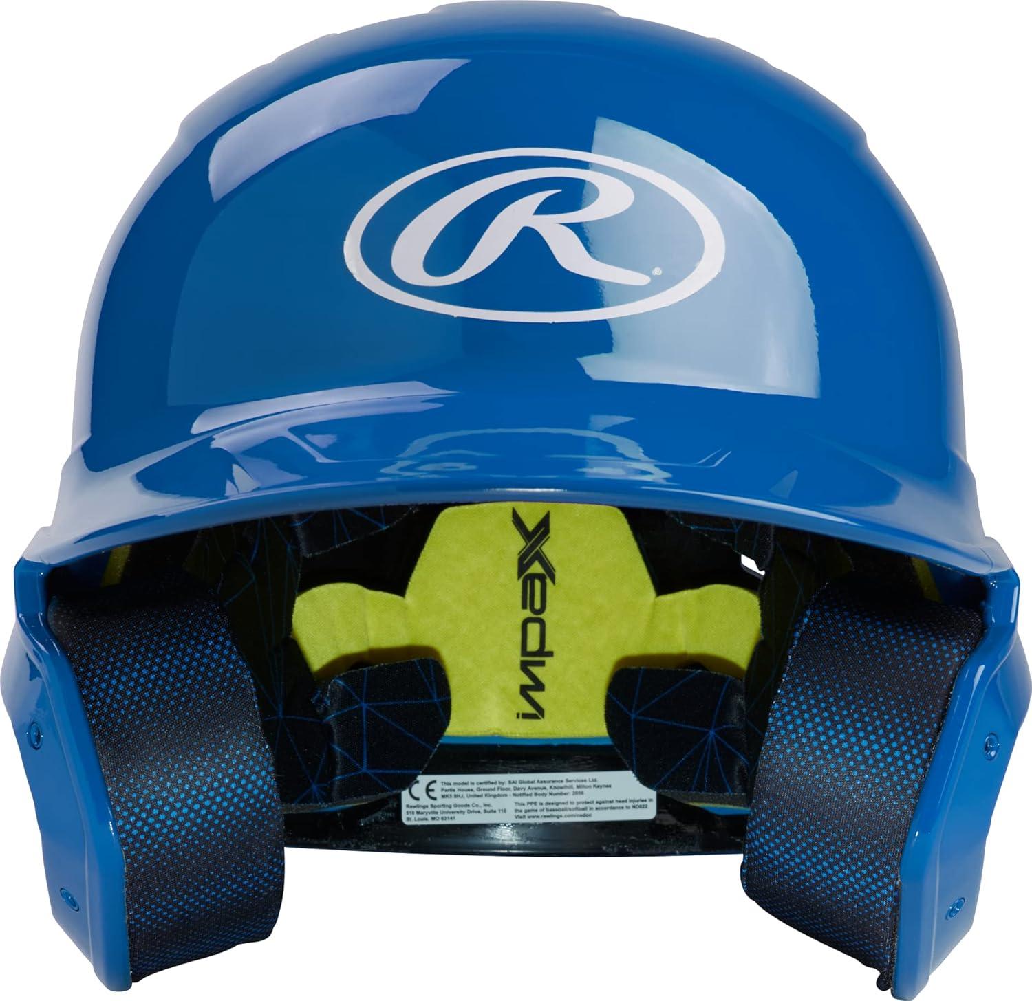 imageRawlings  MACH Baseball Batting Helmet  Gloss  JR ampamp SR Sizes  Multiple ColorsGloss Royal