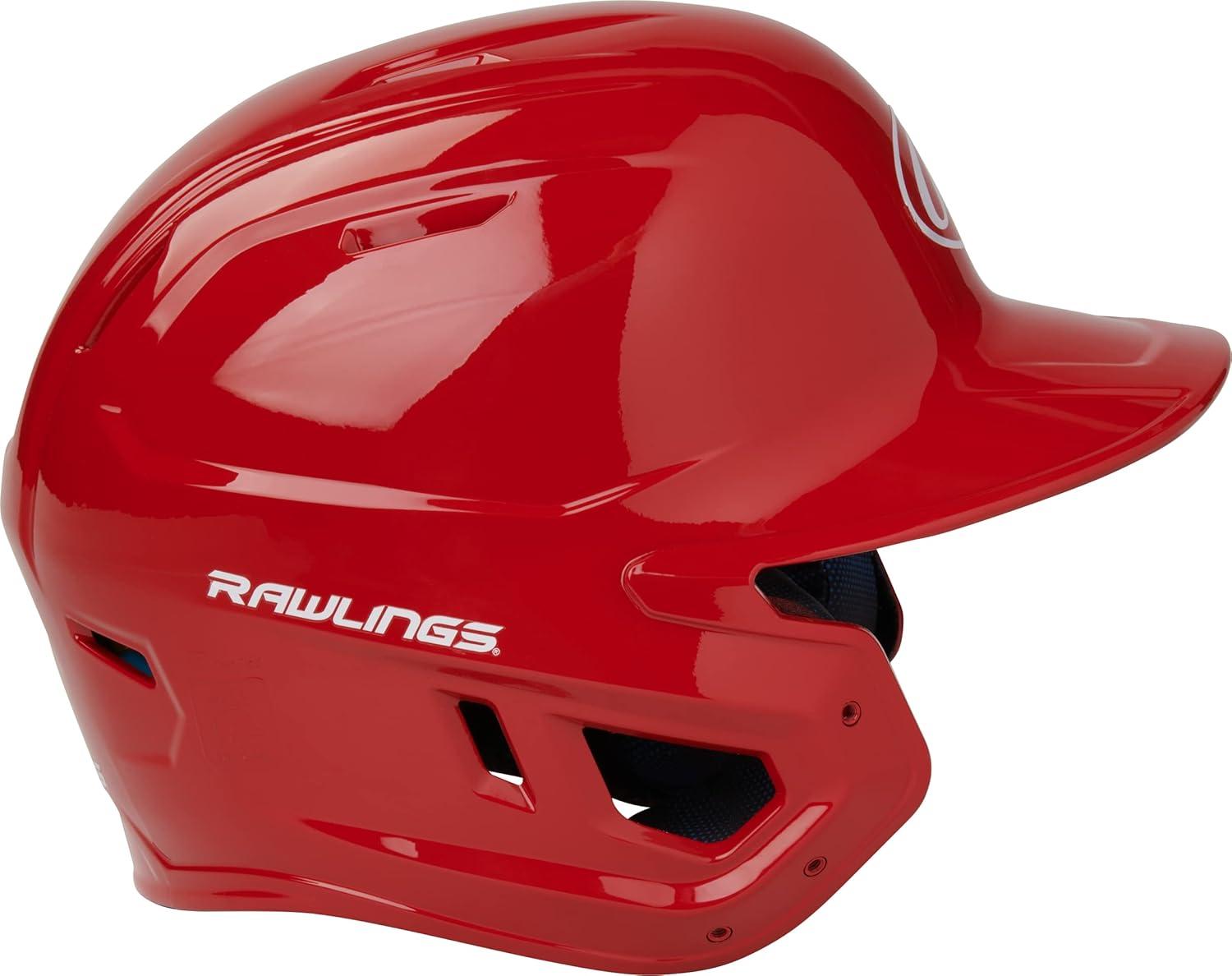 imageRawlings  MACH Baseball Batting Helmet  Gloss  JR ampamp SR Sizes  Multiple ColorsGloss Scarlet