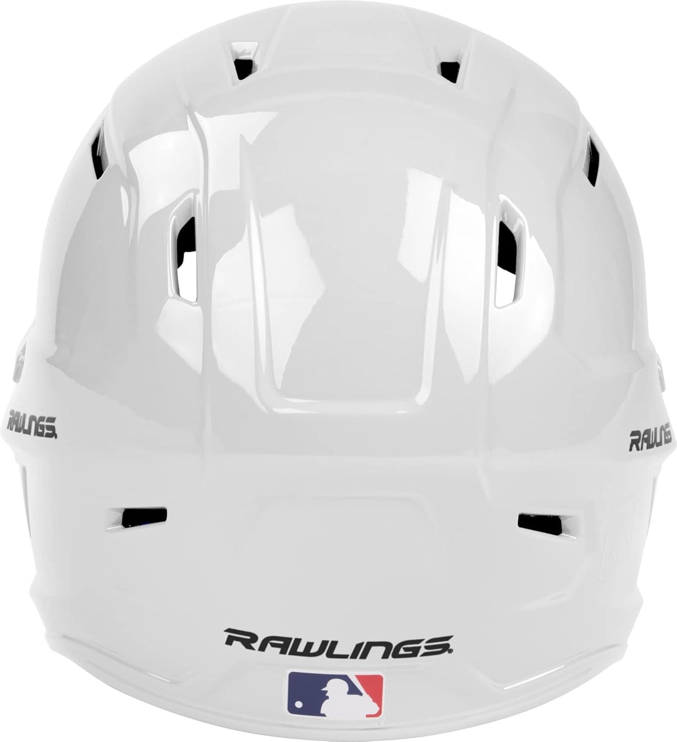 imageRawlings  MACH Baseball Batting Helmet  Gloss  JR ampamp SR Sizes  Multiple ColorsGloss White