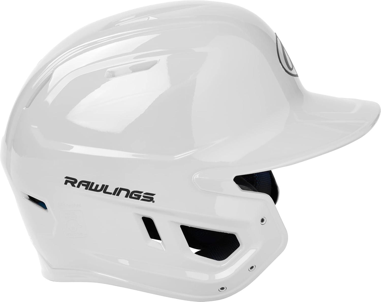 imageRawlings  MACH Baseball Batting Helmet  Gloss  JR ampamp SR Sizes  Multiple ColorsGloss White