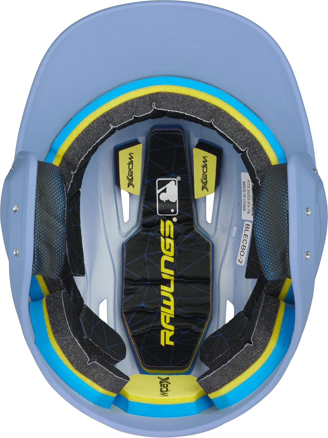 imageRawlings  MACH Baseball Batting Helmet  Matte  JR ampamp SR Sizes  Multiple ColorsMatte Carolina Blue