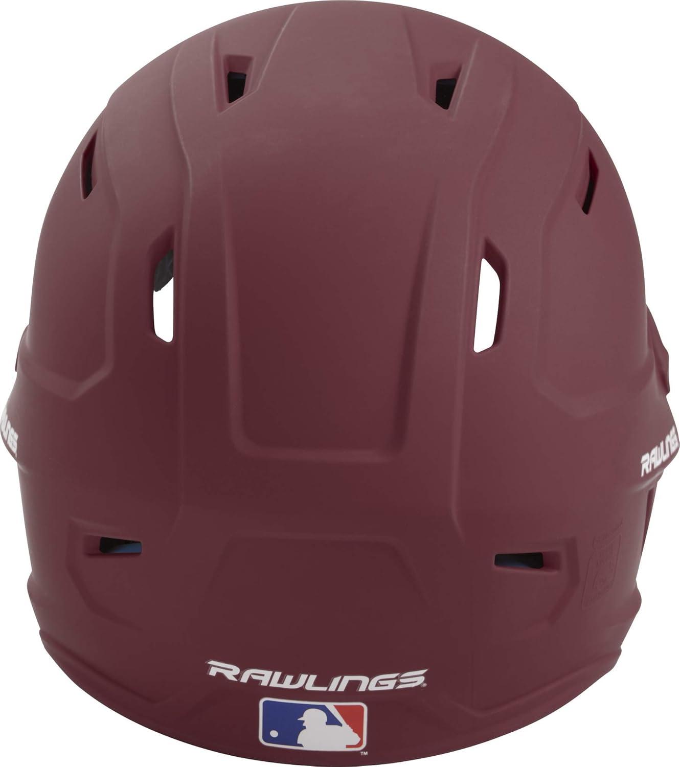 imageRawlings  MACH Baseball Batting Helmet  Matte  JR ampamp SR Sizes  Multiple ColorsMatte Maroon