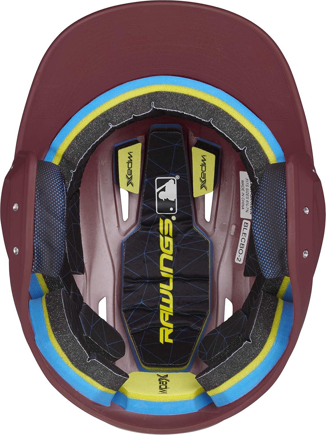 imageRawlings  MACH Baseball Batting Helmet  Matte  JR ampamp SR Sizes  Multiple ColorsMatte Maroon