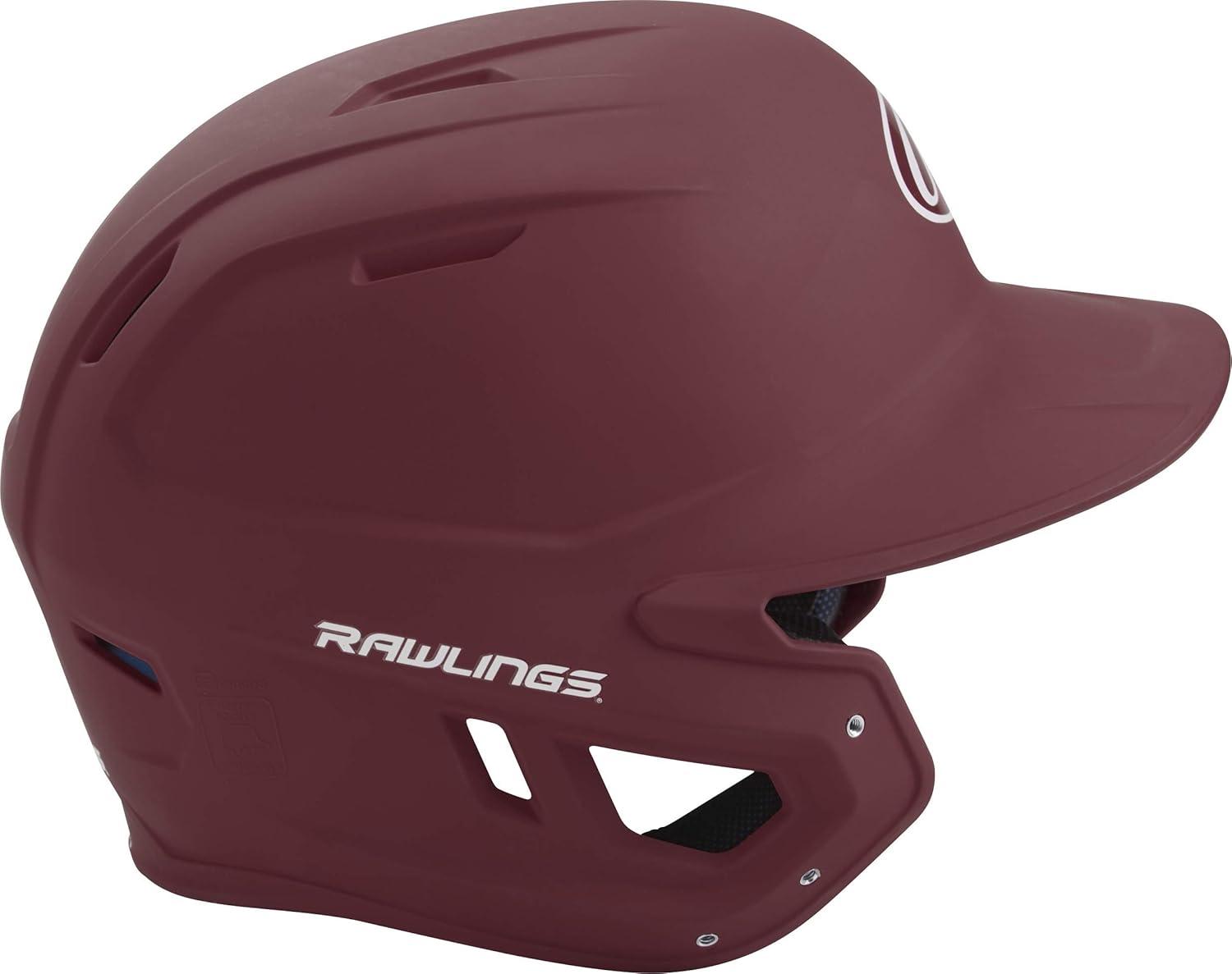 imageRawlings  MACH Baseball Batting Helmet  Matte  JR ampamp SR Sizes  Multiple ColorsMatte Maroon