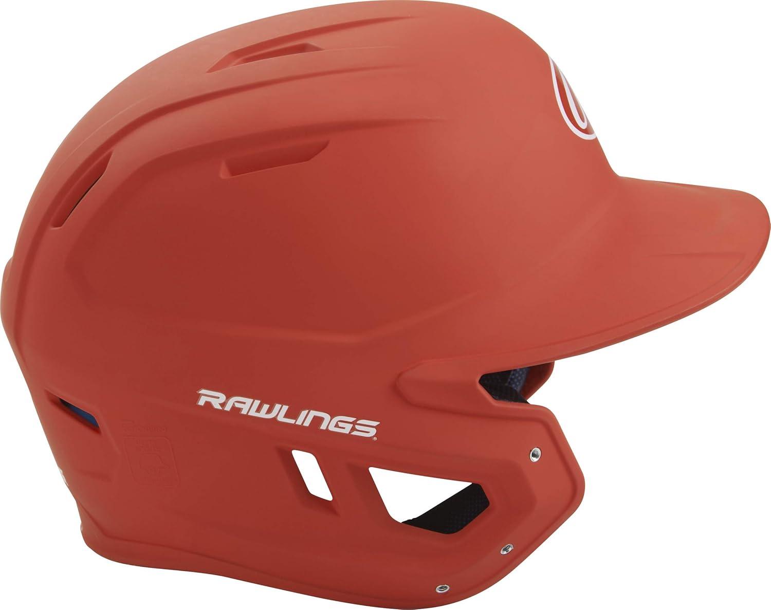 imageRawlings  MACH Baseball Batting Helmet  Matte  JR ampamp SR Sizes  Multiple ColorsMatte Orange