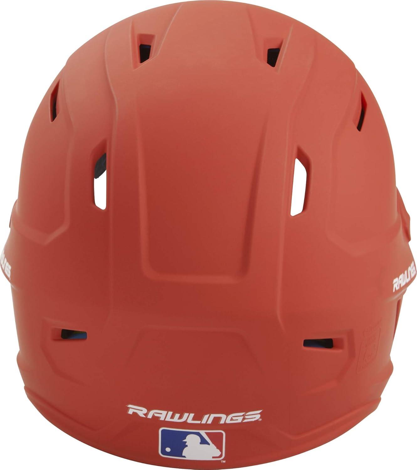 imageRawlings  MACH Baseball Batting Helmet  Matte  JR ampamp SR Sizes  Multiple ColorsMatte Orange
