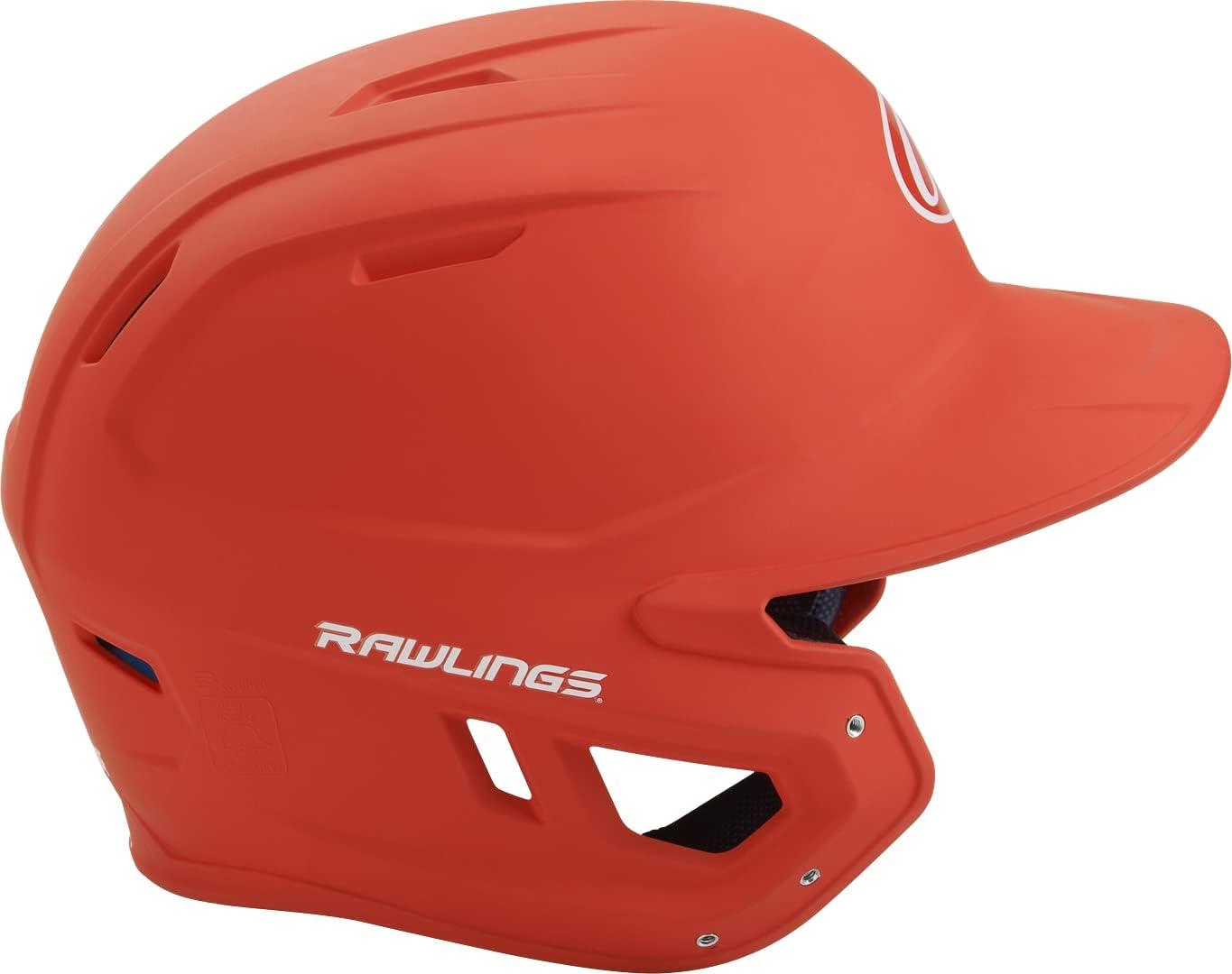 imageRawlings  MACH Baseball Batting Helmet  Matte  JR ampamp SR Sizes  Multiple ColorsMatte Orange