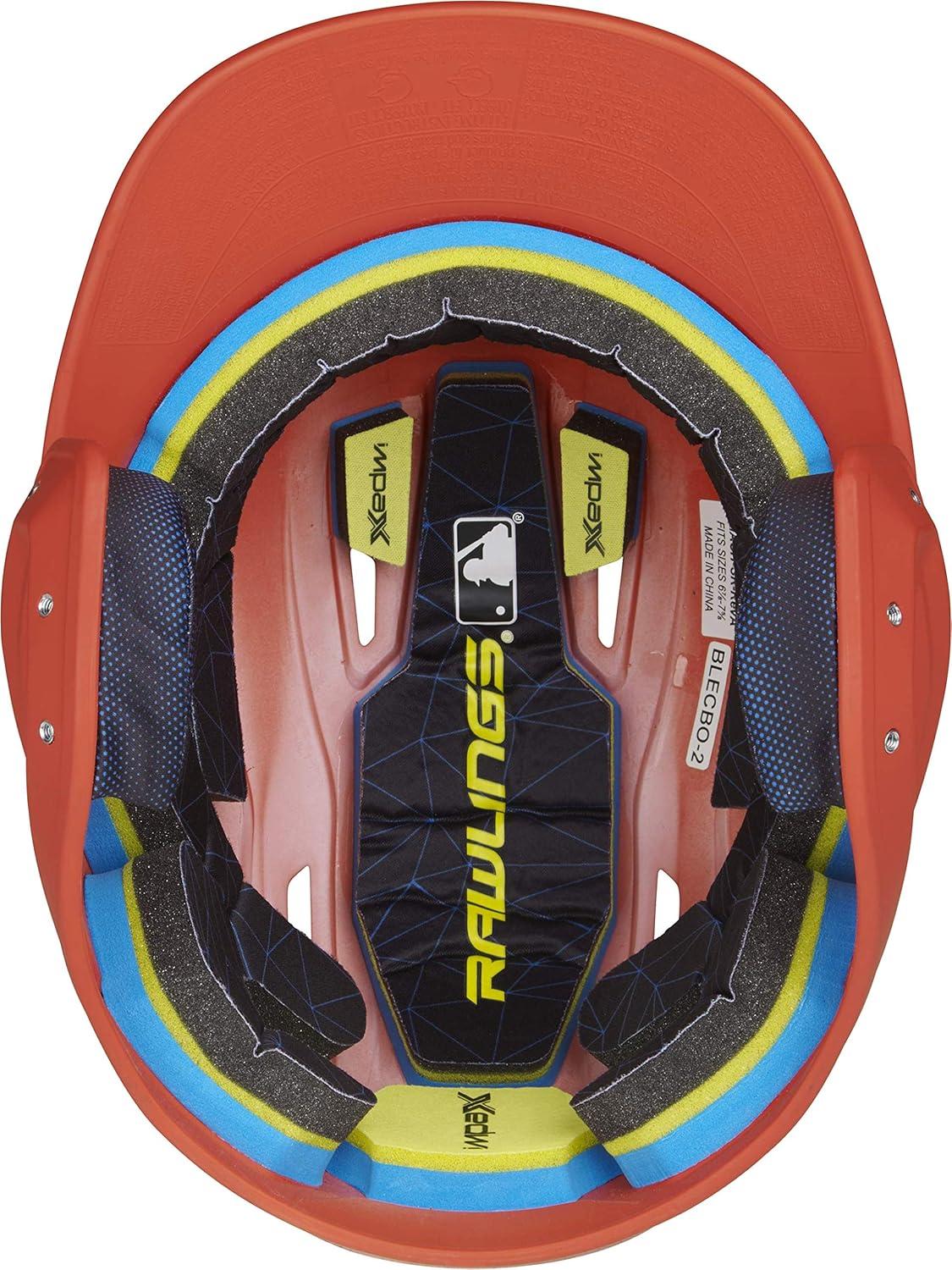 imageRawlings  MACH Baseball Batting Helmet  Matte  JR ampamp SR Sizes  Multiple ColorsMatte Orange