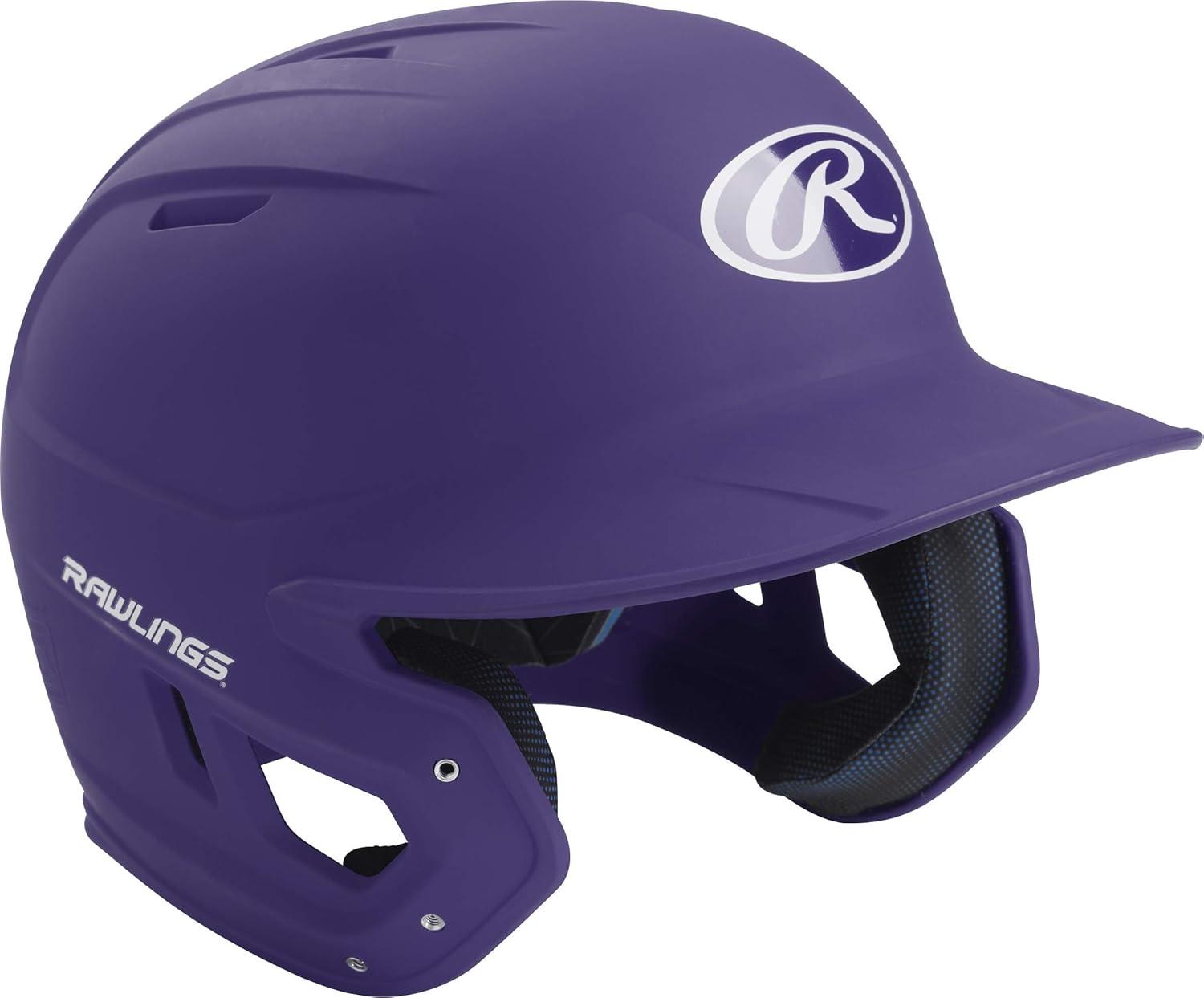 imageRawlings  MACH Baseball Batting Helmet  Matte  JR ampamp SR Sizes  Multiple ColorsMatte Purple