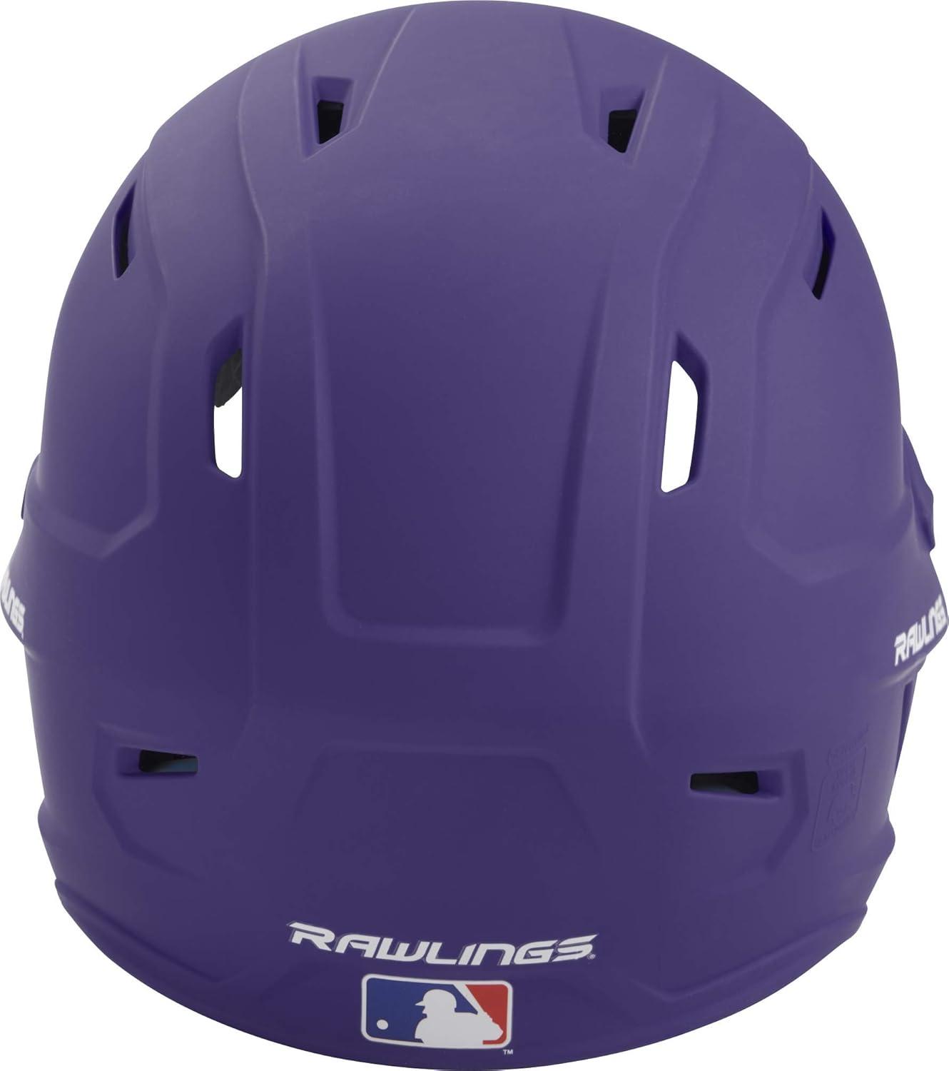 imageRawlings  MACH Baseball Batting Helmet  Matte  JR ampamp SR Sizes  Multiple ColorsMatte Purple