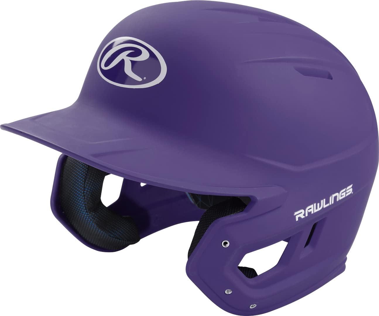 imageRawlings  MACH Baseball Batting Helmet  Matte  JR ampamp SR Sizes  Multiple ColorsMatte Purple