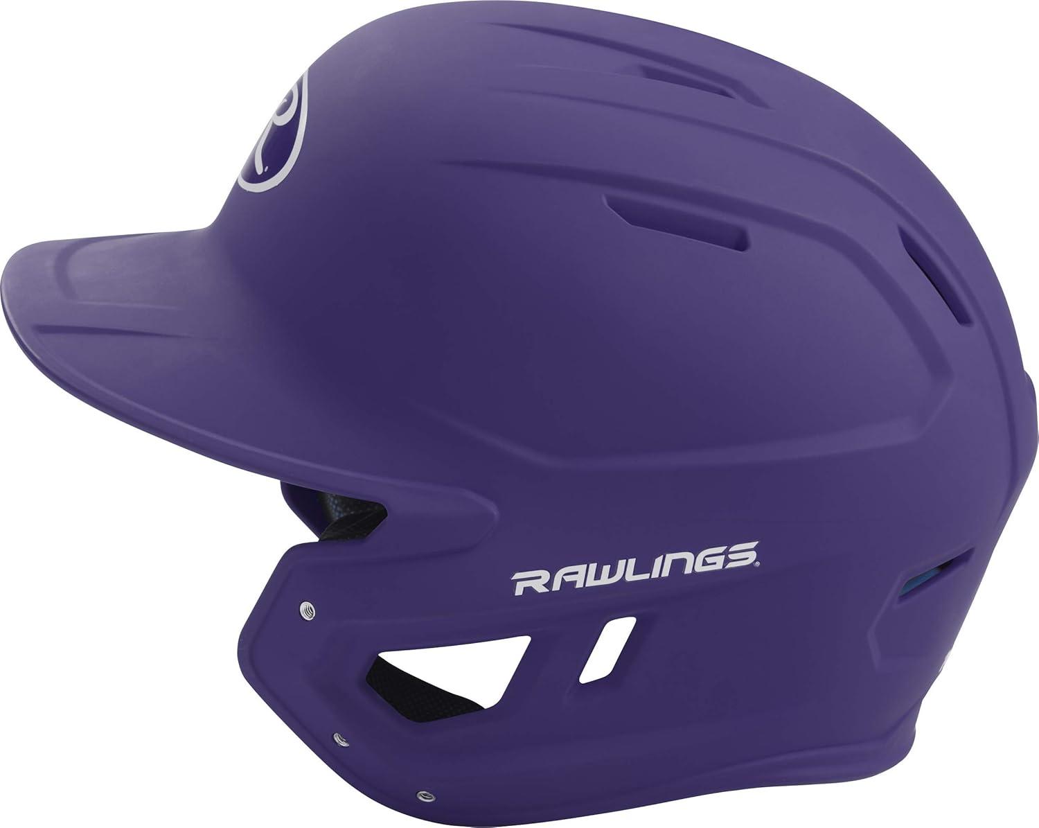 imageRawlings  MACH Baseball Batting Helmet  Matte  JR ampamp SR Sizes  Multiple ColorsMatte Purple