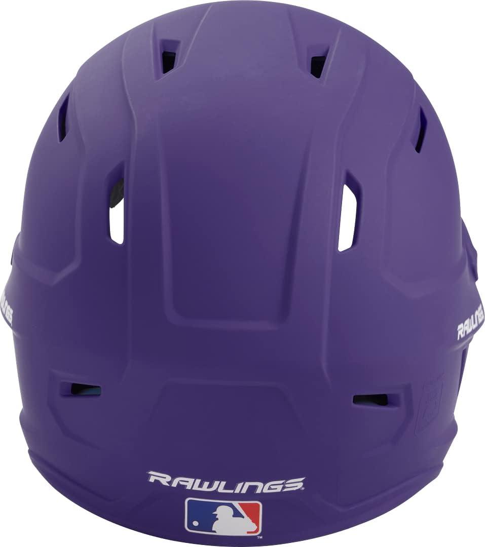 imageRawlings  MACH Baseball Batting Helmet  Matte  JR ampamp SR Sizes  Multiple ColorsMatte Purple