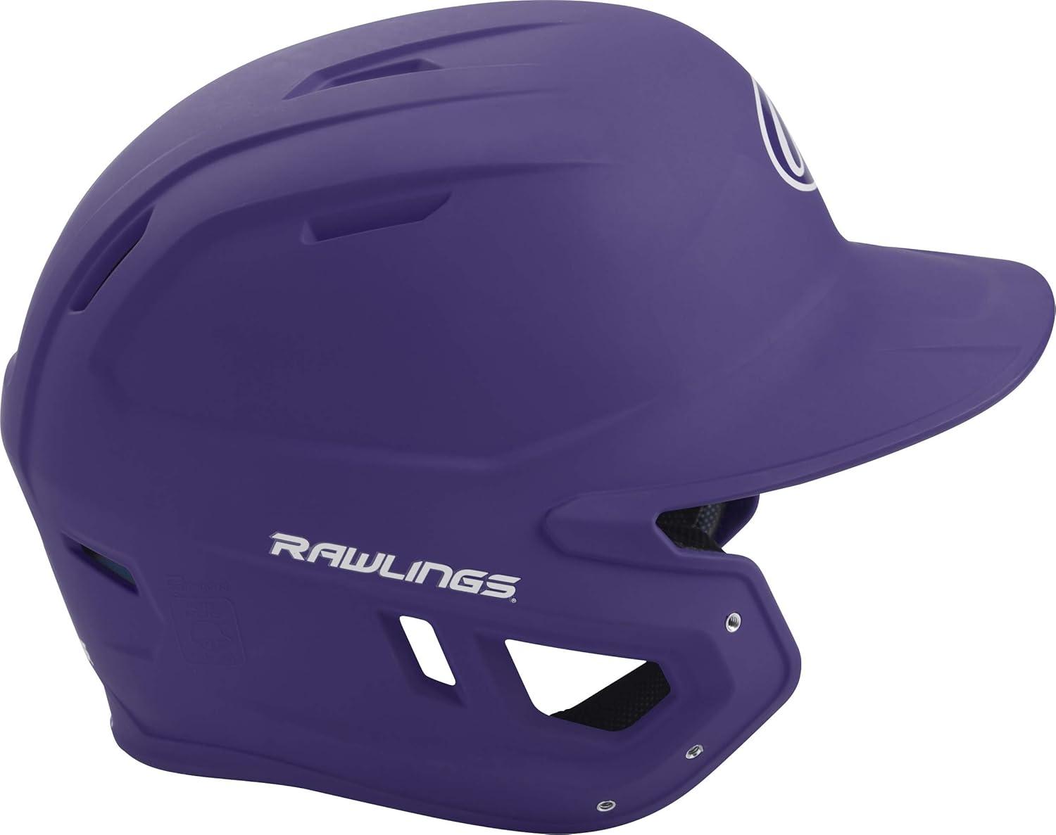 imageRawlings  MACH Baseball Batting Helmet  Matte  JR ampamp SR Sizes  Multiple ColorsMatte Purple
