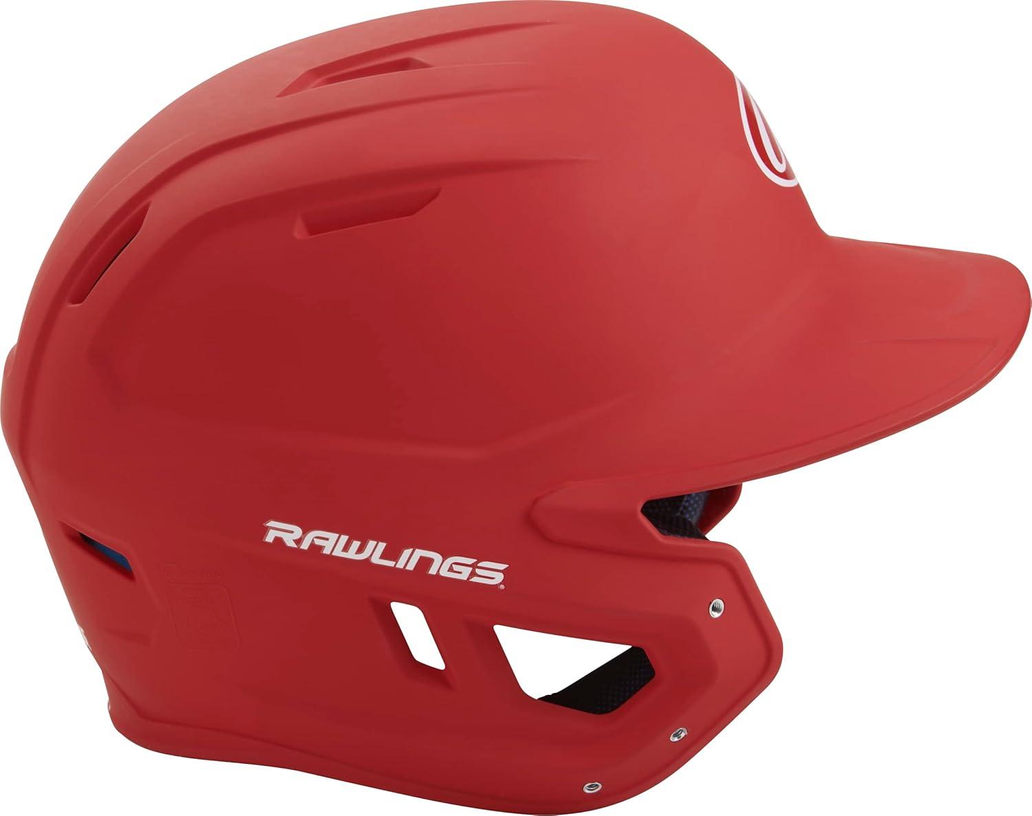 imageRawlings  MACH Baseball Batting Helmet  Matte  JR ampamp SR Sizes  Multiple ColorsMatte Scarlet