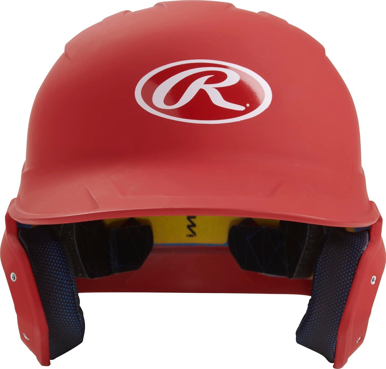 imageRawlings  MACH Baseball Batting Helmet  Matte  JR ampamp SR Sizes  Multiple ColorsMatte Scarlet