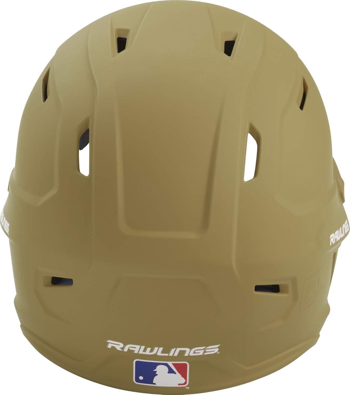 imageRawlings  MACH Baseball Batting Helmet  Matte  JR ampamp SR Sizes  Multiple ColorsMatte Vegas Gold