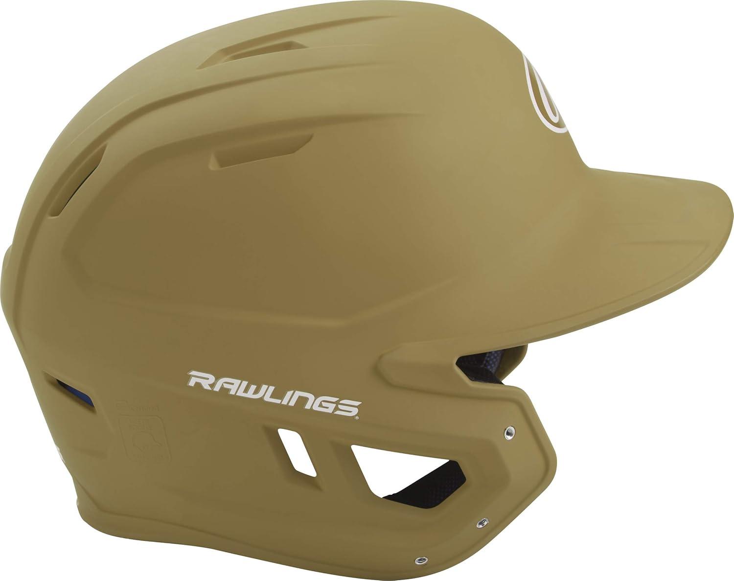 imageRawlings  MACH Baseball Batting Helmet  Matte  JR ampamp SR Sizes  Multiple ColorsMatte Vegas Gold