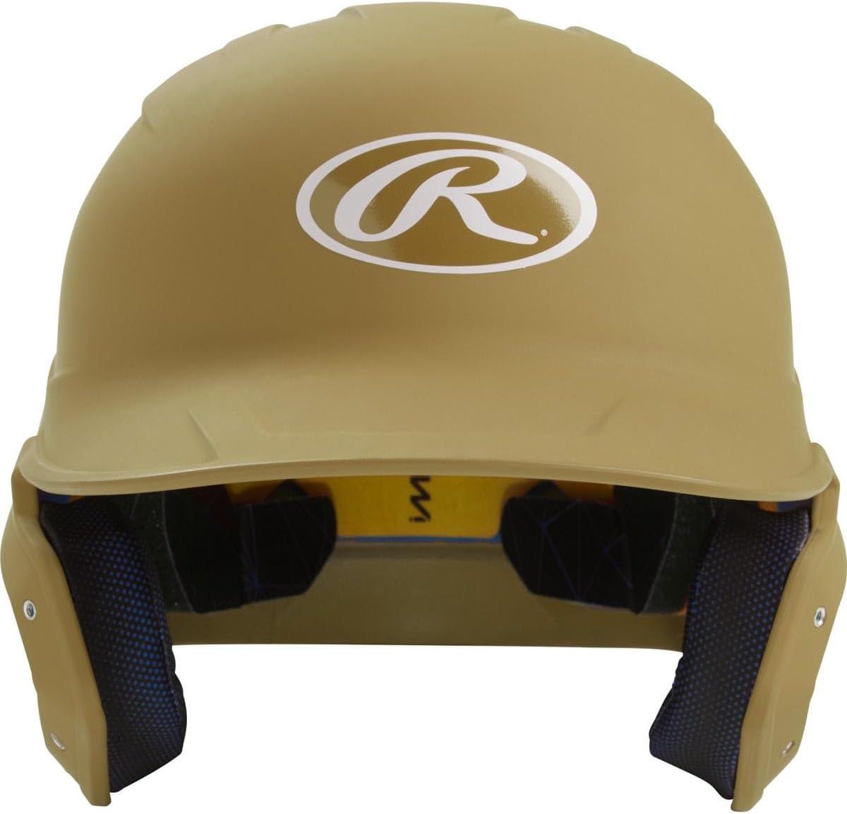 imageRawlings  MACH Baseball Batting Helmet  Matte  JR ampamp SR Sizes  Multiple ColorsMatte Vegas Gold