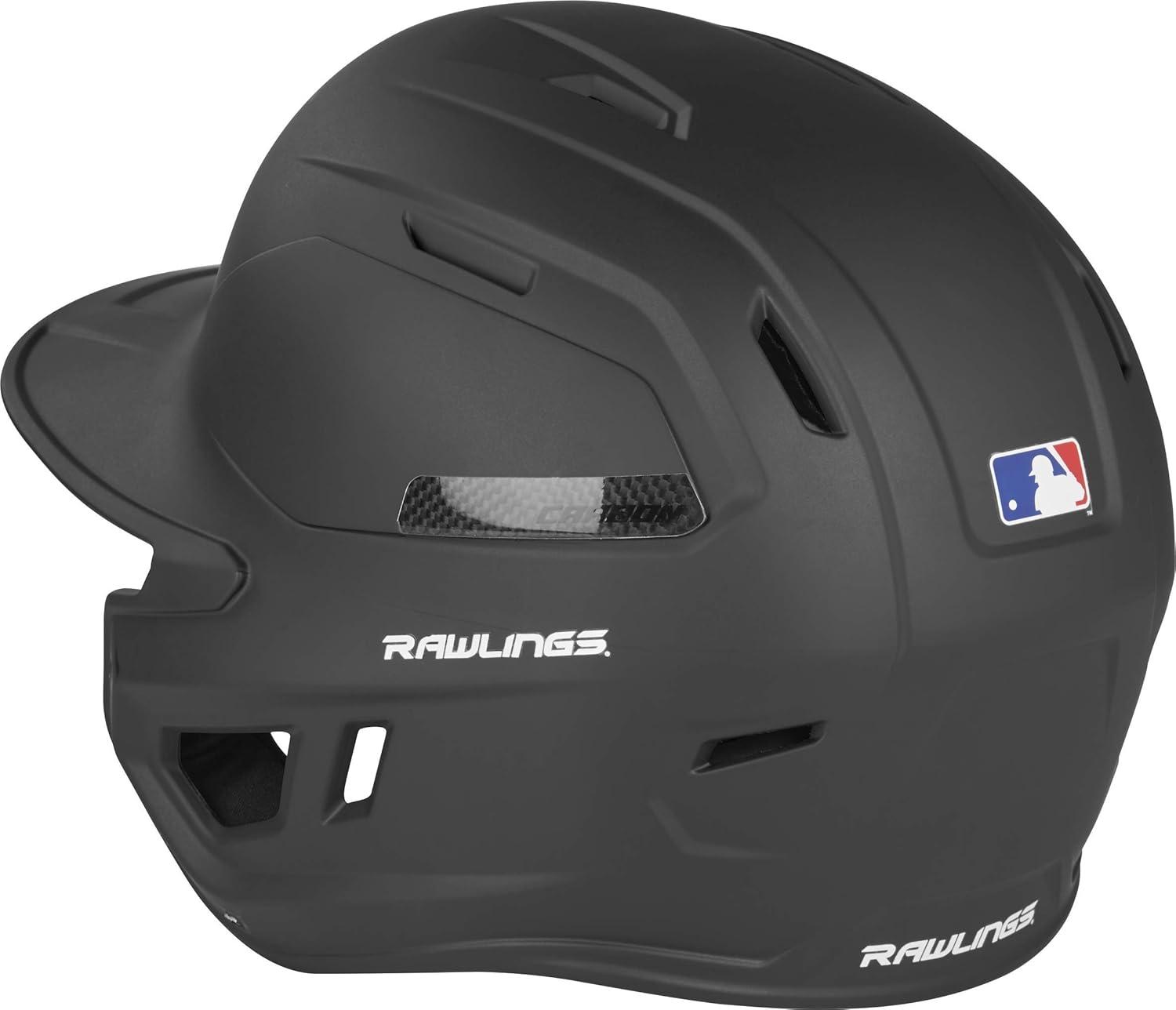 imageRawlings  MACH Carbon Baseball Batting Helmet  Matte  Multiple Sizes  Multiple ColorsMatte Black