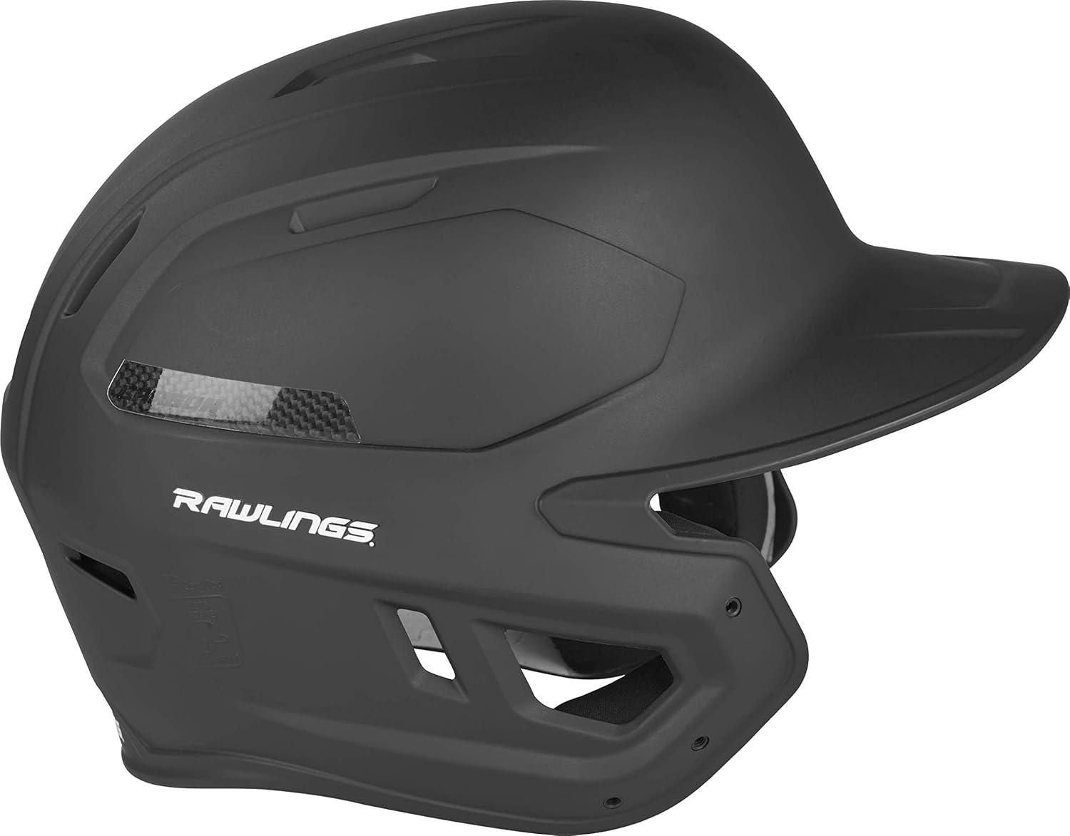 imageRawlings  MACH Carbon Baseball Batting Helmet  Matte  Multiple Sizes  Multiple ColorsMatte Black