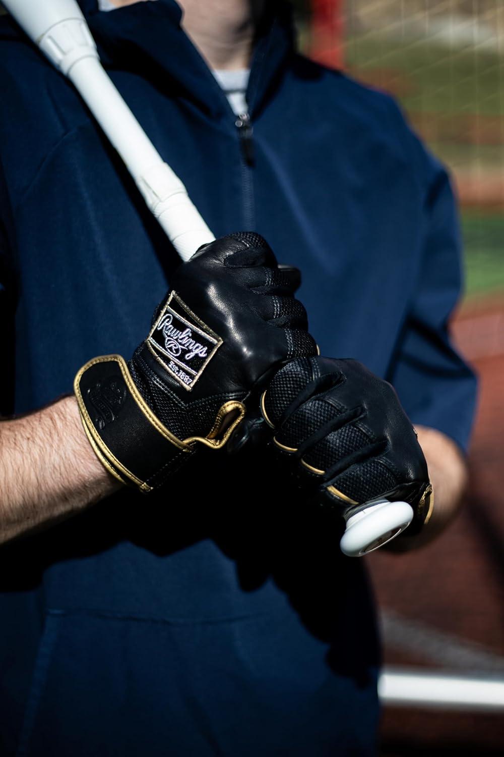 imageRawlings  PRO Preferred Baseball Batting Gloves  Adult Sizes  Multiple ColorsCarmelBlack