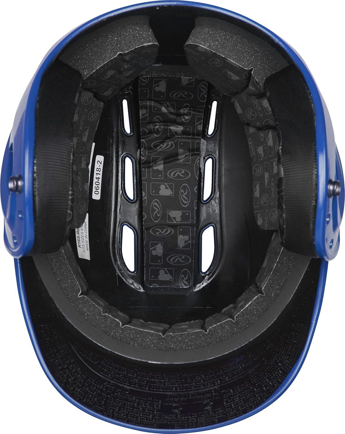 imageRawlings  R16 Velo Baseball Batting Helmet  Gloss  JR ampamp SR Sizes  Multiple ColorsGloss Royal